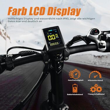 Складаний електровелосипед, електричний велосипед з акумулятором 48 В 16,5 Аг, 25 км/год, 7 швидкостей, запас ходу до 120 км, шини 204,0 дюйма, крутний момент 100 Нм для будь-якої місцевості, електровелосипед для чоловіків та жінок, Z20 Plus темно-сірий