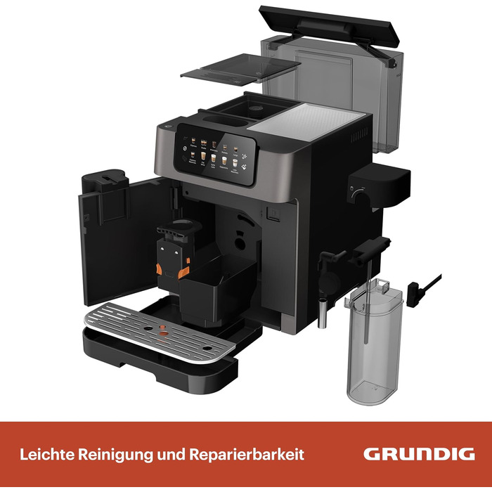 Кавомашина GRUNDIG KVA 7230, 10 видів напоїв, 19 бар