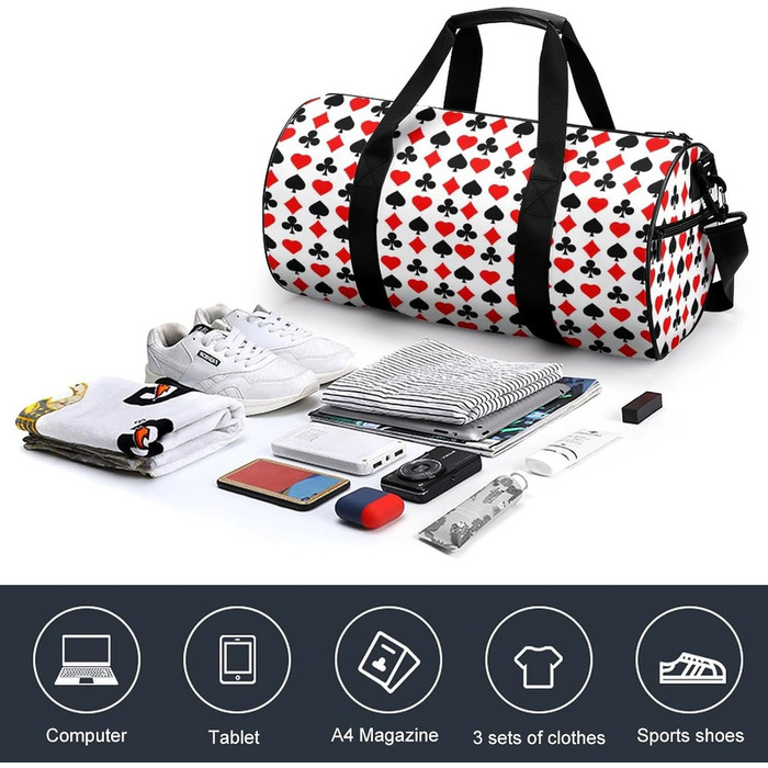 Універсальна дорожня сумка, чохол для покерного набору, спортивна сумка для чоловіків та жінок, сумка-мішок, спортивна сумка