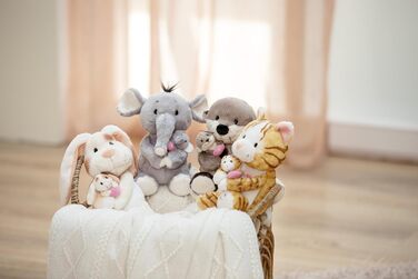 М'яка іграшка NICI Слоник 20 см з маленьким слоненям 6 см - сіра - плюшева іграшка з ніжного плюшу, милий плюшевий друг для обіймів та ігор, для дітей та дорослих, чудовий подарунок - 62842