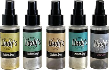 Набір спреїв Lindy's Stamp Gear Ink Starburst 2 унції, промисловий шик, 25 г (5x5 г)