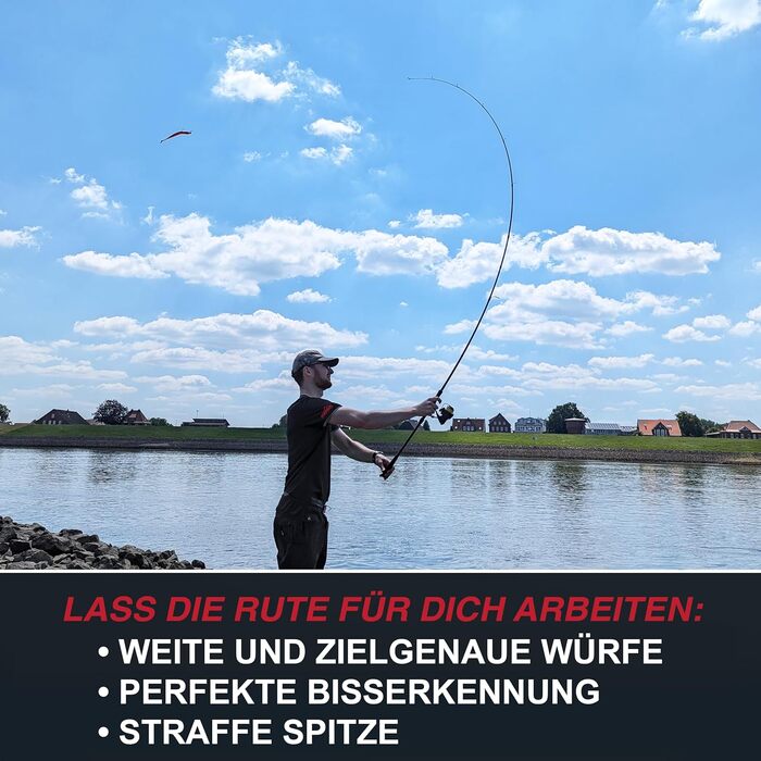 Вудилище для спінінгу Paradox Fishing Firetiger I 2.1 м/2.4 м/2.7 м I 5-20 г/ 15-35 г/ 20-60 г I Вудилище для лову окуня I Вудилище для судака I Вудилище для щуки - Вудилища для спінінгу 2.4 м 15-35 г котушка 3000 Вудилище та котушка