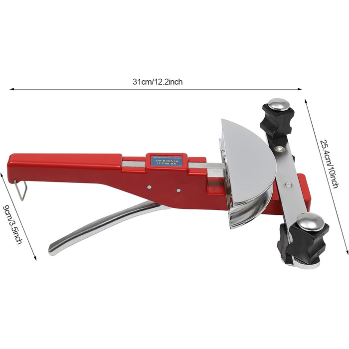 Трубогиб Ручний трубогиб 6-22 мм (1/4' - 7/8''), трубогиб з труборізом і зачисткою для міді, діапазон згинання 0-90, для мідних, алюмінієвих труб