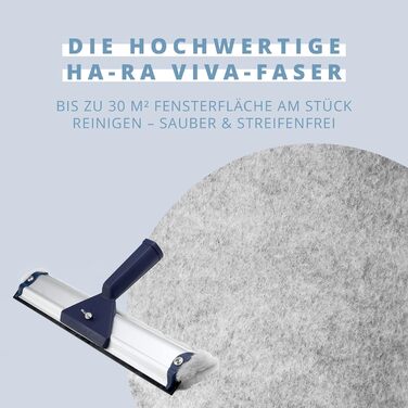 Віконний склоочисник середнього розміру I Очищає площу 30 м за один раз за допомогою продукту Viva fibre I Quality 32 см, 32cm I All-In-One Squeegee & Frouger I