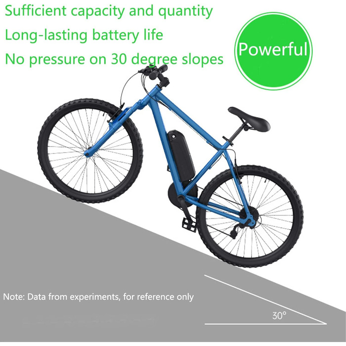 Акумулятор для електровелосипеда 48 В 17,5 Аг, сумісний з електровелосипедами потужністю 1000 Вт / 750 Вт / 500 Вт, літій-іонний акумулятор із зарядним пристроєм та USB-портом, 5 ядер