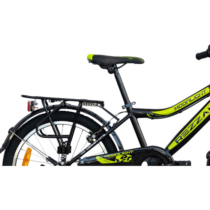 Дюймовий дитячий велосипед, велосипед для хлопчиків, 20 дюймів, гальмо-ножки, розмір рами 33, чорний/зелений, НОВИНКА-041, 20-