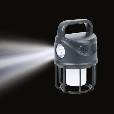 Ліхтарик для кемпінгу та зовнішній акумулятор TROIKA NIGHT OWL, що перезаряджається, з трьома різними режимами освітлення (регульована яскравість) та функцією миготіння холодний білий, теплий білий, ліхтарик, вхід 4000 мАг, вихід 5 В пластик