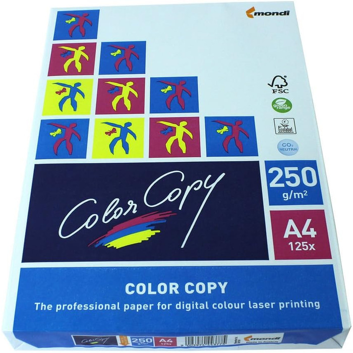 Копіювальний папір Mondi Color Copy/2382510051 A4 білий подрібнений 250 г/кв.м Inh.125