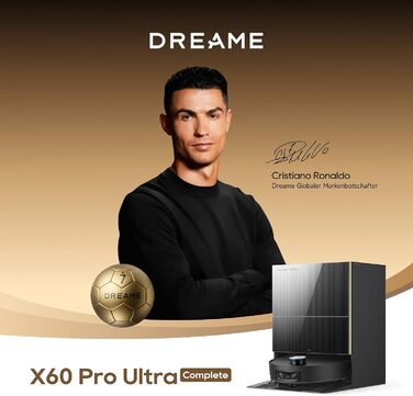 Робот-пилосос Dreame X60 Pro Ultra Complete з висувним рукавом UltraExtend, 42 000 Па