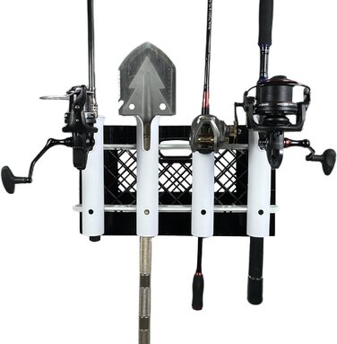 Настінні тримачі для вудок, трубки, ланки, тримач для вудок, стійки, 4-полюсні, білі