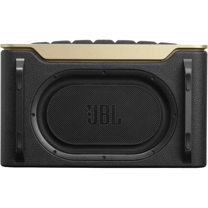 Розумна домашня колонка JBL Authentics 200 - Bluetooth-колонка з ретро-дизайном 70-х років - з Quadrex Grill, Google Assistant, Alexa, AirPlay та додатком JBL One - чорний