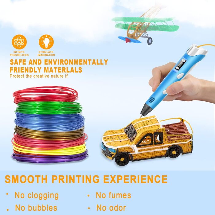 Мм, 12 кольорів 3D Printing Pen Filament PLA, кожен колір 3 метри, загальна 36 метрів, PLA 3D Pens Filament Filament для MYNT3D, SCRIB3D 3D ручок і принтерів, 3D Pen Filament Filament PLA 1,75