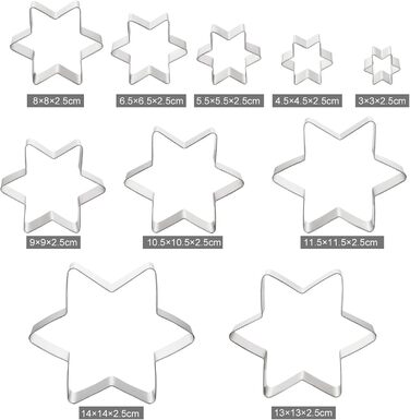 Набір формочок для печива з 10 предметів GWHOLE