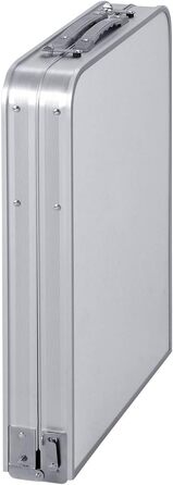 Портативний алюмінієвий розкладний стіл, 120 см, для вечірок, садів, барбекю, кемпінгу, 3 регульовані висоти, легкий алюмінієвий розкладний стіл для пікніків на свіжому повітрі, приготування їжі, розміри в розкладеному вигляді 120 x 60 x 70/62/55 см