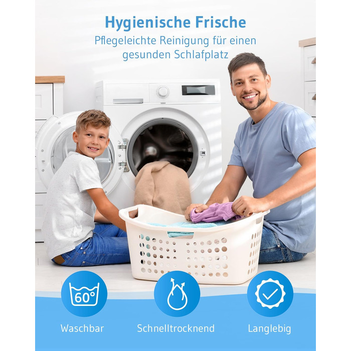 Дитяча подушка 40x60, Регульована по висоті дитяча подушка від 3 років, Екологічно чиста дитяча подушка TILLA - зроблено в ЄС, Зат