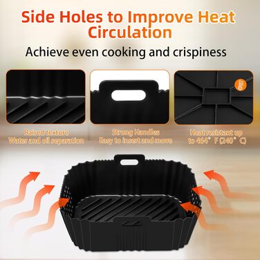 Аксесуари для фритюрниці Ninja, аксесуари для фритюрниці Ninja Double Stack XL 9.5L SL400UK, AF400EU AF451EU, аксесуари для двозонної фритюрниці Ninja з силіконовою формою, 13 шт.