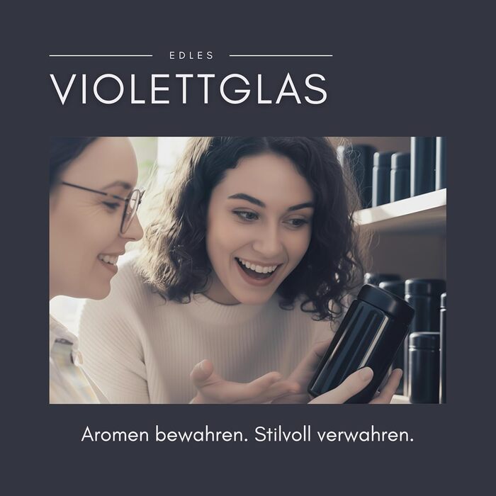 Елегантні скляні банки для зберігання ANCEVIA фіолетового кольору 500 мл набір із 6 (75/400) герметичних контейнерів для зберігання з кришками Банки для зберігання Miron, скляні контейнери з кришками, наприклад, для горіхів, цукру, чаю та трав