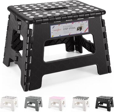 Складаний табурет для дітей - сходинка для дітей складаний пластиковий складаний стілець стілець табурет сходинка для дітей (чорни