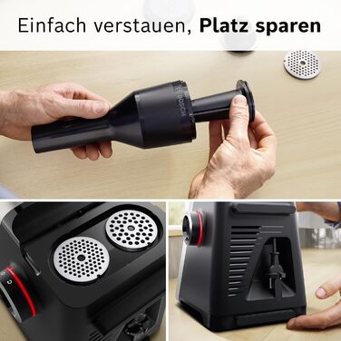 Електрична м'ясорубка Bosch Serie 8 MultiPower MFWS840M, 2500 Вт, нержавіюча сталь, 3 диски (3/4.5/8 мм), насадки для кеббе та ковбас, шинка-терка, придатна для миття в посудомийній машині