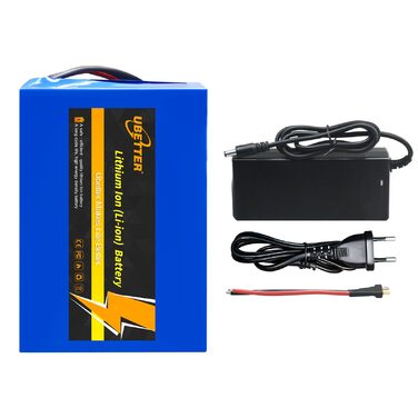 Акумулятор для електровелосипеда 36V 48V 8Ah 10Ah 14Ah 20Ah з комплектом швидкої зарядки 2A, T-подібним штекером, 30A BMS 36V 10AH з комплектом зарядного пристрою