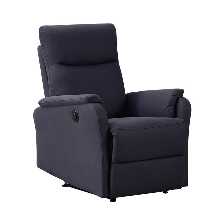 Розслаблююче крісло-реклайнер, масажне крісло з електрорегулюванням, ергономічне крісло для перегляду телевізора, роботи та сну (Roland Grey)