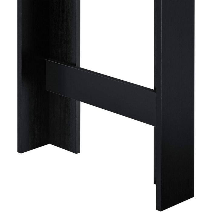 Барний стіл Kouvola, стіл для бістро, обідній стіл, 110 x 50 x 103 см, кухонний стіл, кухонна стільниця з 3 полицями, стіл, барна стійка для їдальні, вітальні, кухні, чорний/дубовий колір