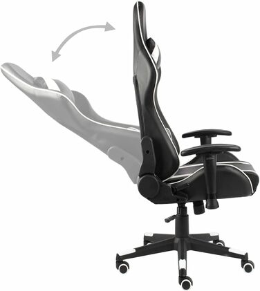 Обертове ігрове крісло, білий ПВХ, крісло для ПК, ігрове крісло для хлопчиків, обертове крісло