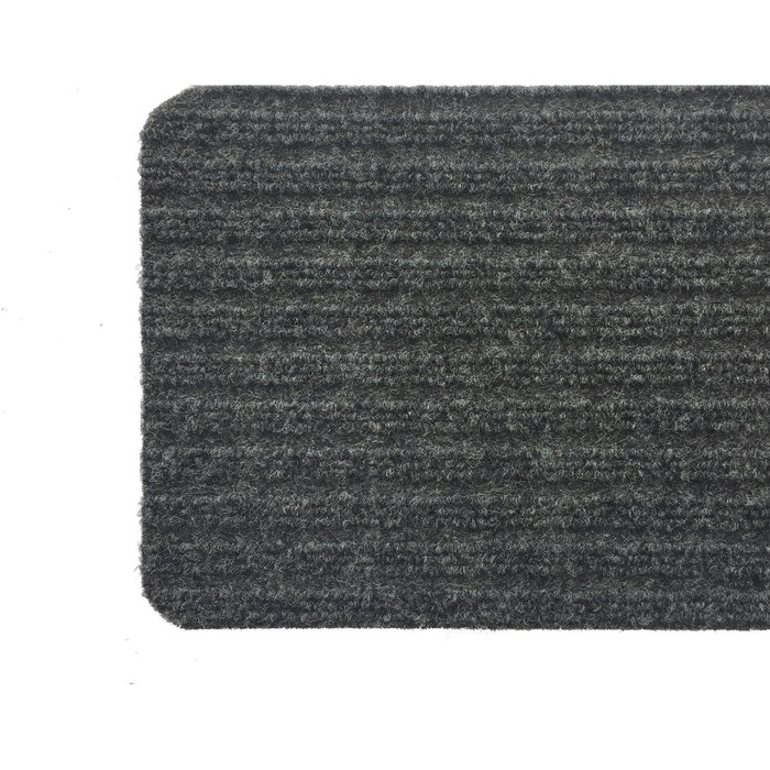 Колекція сходових сходинок RugStylesOnline з нековзним килимовим покриттям для приміщень Темно-сірий Комплект із 13 предметів (8 x 30 дюймів) 22 x 76 см (прямокутний) Темно-сірий