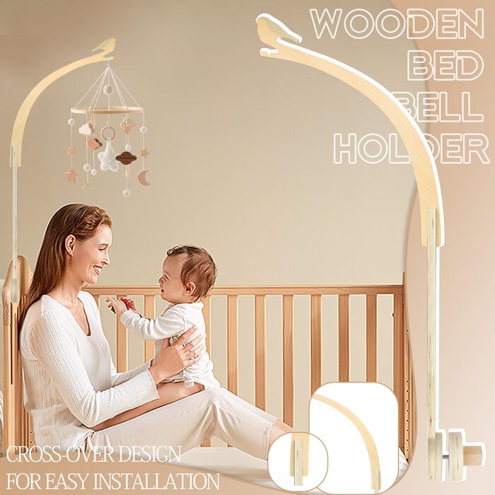 Дерев'яний тримач для мобіля TUZHE з дизайном «Пташка»