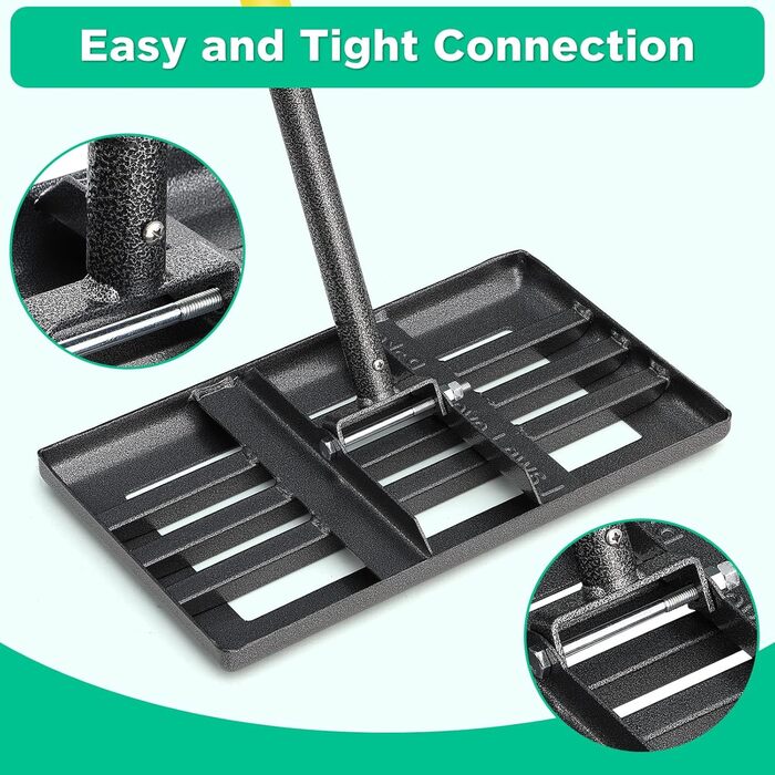 Вирівнювач газону металевий 182 см для догляду за газоном, садом та полем для гольфу (25x43 см). Ракель для вирівнювання поверхні газону.