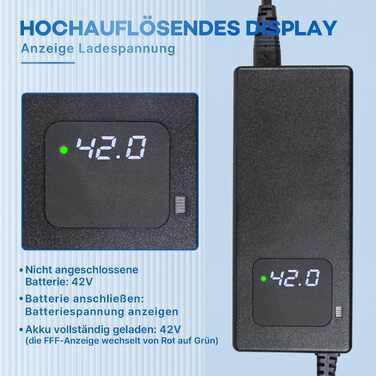 Зарядний пристрій 42 V 2 A для електроскутерів та електровелосипедів