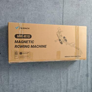 Складаний домашній гребний тренажер MERACH, магнітний, тихий гребний тренажер з ексклюзивним додатком, покращеними та подовженими напрямними рейками для більшої свободи рухів, ручне регулювання R15B2 (класичний)