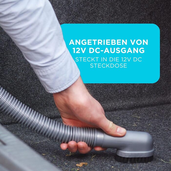 Автомобільний пилосос BlackDecker 12V з насадкою-щіткою, адаптером для підключення до прикурювача, кабелем 5 м, ADV1200