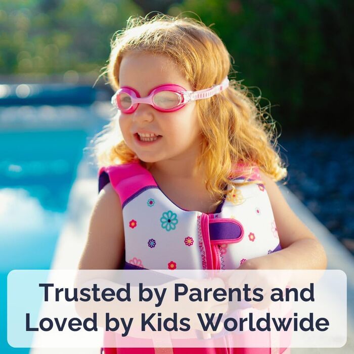 Плавальний жилет преміум-класу Limmys для дітей допоміжний жилет для плавання та безпеки для малюків, хлопчиків та дівчаток інноваційні функції безпеки, розмір S, ягідно-рожевий