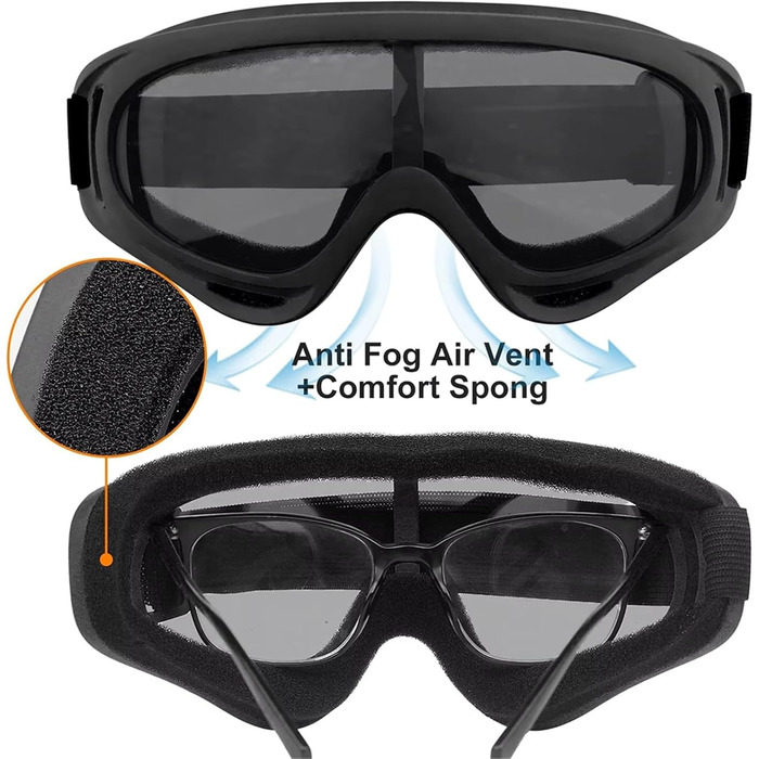 Тактичний страйкбольний шолом WLXW Mich з еластичною сітчастою балаклавою та окулярами проти запотівання, повний захист обличчя для полювання, косплею, ігор CS, чорний