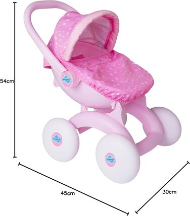 В-1 My First Doll's Pram - лялькова коляска з 4 регульованими режимами - лялькова коляска, лялькова люлька, лялькове автокрісло іг