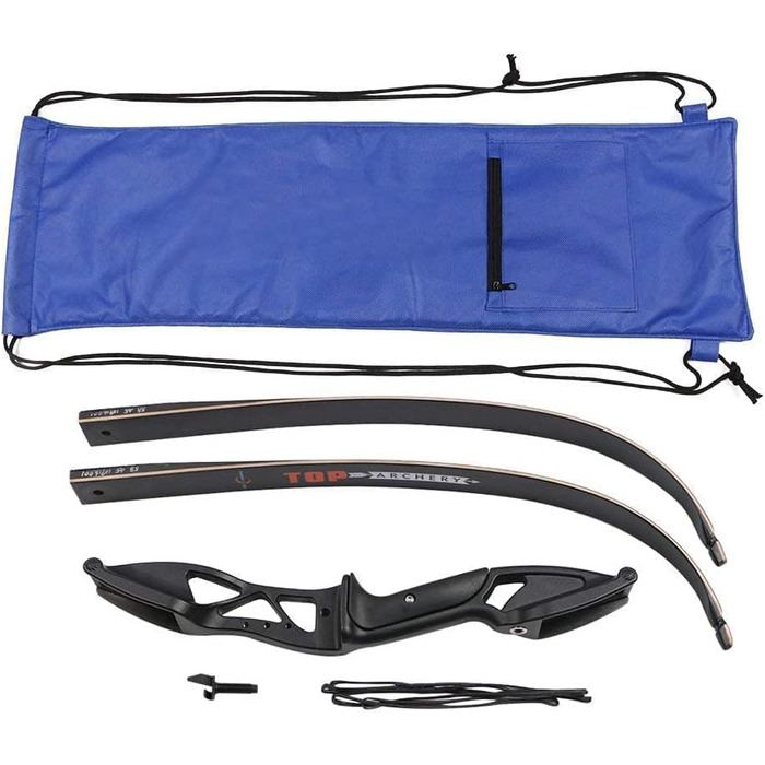 Професійний мисливський рекурсивний лук Huntingdoor 13–23 кг – для дорослих та початківців, для правшів, з аксесуарами та захистом для руки