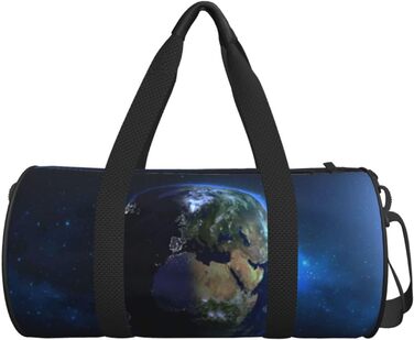 Дорожня сумка-циліндр Блакитна Галактика, спортивна сумка для чоловіків та жінок, сумка для подорожей та спорту
