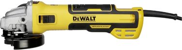 Кутова шліфувальна машина Dewalt (1700 Вт, діаметр диска 125 мм, безщіткова, малообслуговувана, плавний пуск, вкл. захисний кожух,