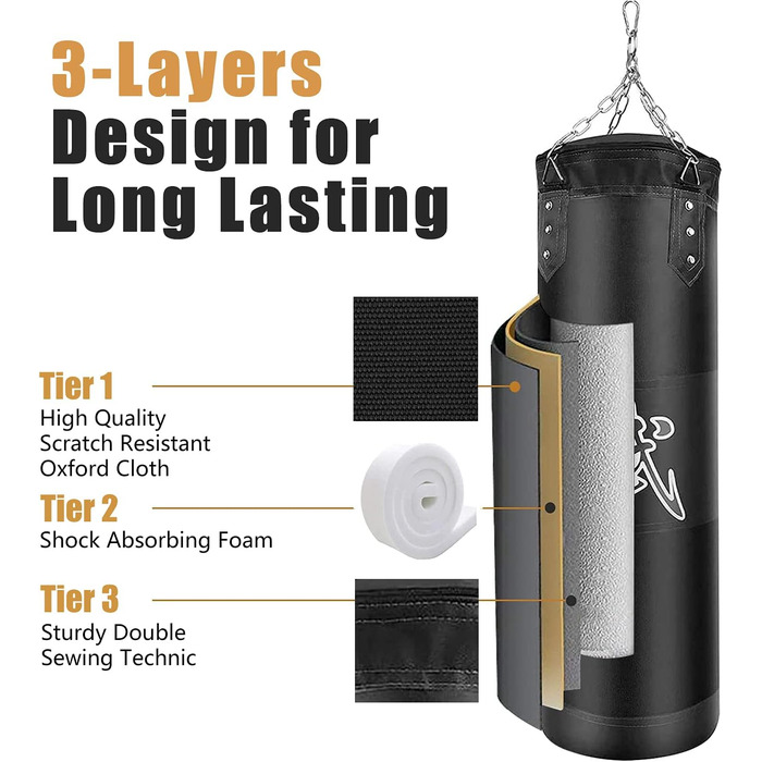 Важкий боксерський мішок для дорослих підлітків дітей з боксерською грушею в приміщенні / саду Набір боксерської груші з боксерськ