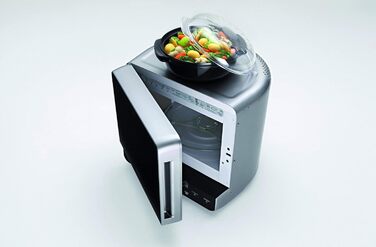 Комбінований гриль і мікрохвильова піч / Варильна камера 700 Вт / 13 л / Функція хрусткої скоринки / Супер компактний дизайн Особливо компактний в кутах / Гриль / Функція швидкого розморожування, срібло, 38 SL