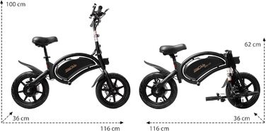 Електровелосипед-балансир Glide, чорний