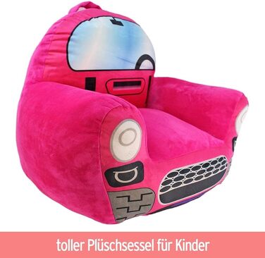 Дитяче крісло BEMIRO Рожева принцеса Дівчинка 52x48x51 см, до 8 років, Дитяче крісло, Дитяче крісло, Крісло для дитячої кімнати, Дитяче крісло від 1 року