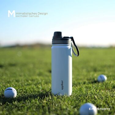 Термос EppiSporty-EPPIKAN 750 мл 100 герметичний Нержавіюча сталь Спортивна кришка Без BPA Для спорту/університету/школи Гарячий/холодний (пастельний фіолетовий) 750 мл