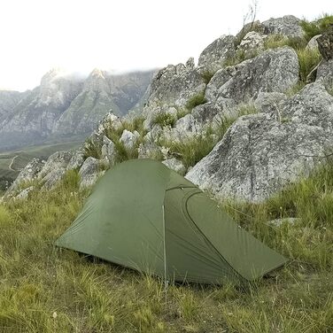 Намет Naturehike Cloud up 1, надлегкий намет, одномісний намет, намет на 1 особу на 4 сезони, кемпінговий намет 20D, лісово-зелений, покращений