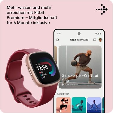 Розумний годинник для жінок/чоловіків Фітнес-трекер з інтегрованим GPS та функцією телефону, 6 днів роботи від батареї, понад 40 режимів тренувань Фітнес-годинник, сумісний з Android/iOS, малиново-червоний/мідно-рожевий алюмінієвий, 4