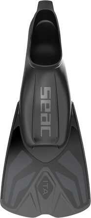 Легкі та потужні короткі ласти для плавання та підводного плавання для дорослих та дітей, чорні, розмір 40/41