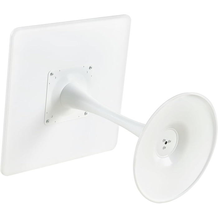 Сучасний обідній стіл 70x70 квадратний стіл кухонний стіл маленький обідній стіл з металевими ніжками, підходить для вітальні, їдальні, балкону, білий 70 x 70 см (квадратний) квадратно-білий