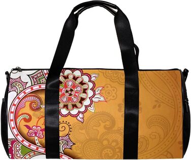 Спортивна сумка, маленька дорожня сумка, сумка для шопінгу та спорту для йоги, з абстрактним квітковим принтом (ромашки), сумка для фітнесу на відкритому повітрі, ручна поклажа