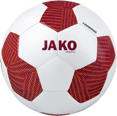 Тренувальний м'яч JAKO Striker 2.0, білий/антрацит, 5, 2353 5 біло-червоний